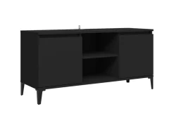 vidaXL TV-Schrank mit Metallbeinen Schwarz 103,5x35x50 cm* Wohnwände|TV-Wände