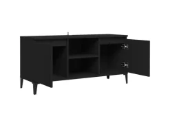 vidaXL TV-Schrank mit Metallbeinen Schwarz 103,5x35x50 cm* Wohnwände|TV-Wände