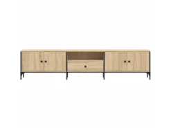 vidaXL TV-Schrank mit Schublade Sonoma-Eiche 200x25x44cm Holzwerkstoff* Wohnwände|TV-Wände