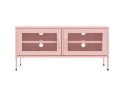 vidaXL TV-Schrank Rosa 105x35x50 cm Stahl