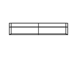vidaXL TV-Schrank Schwarz 200x40x40,5 cm Hartglas
