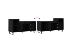 vidaXL TV-Schrank Schwarz 100x35x55 cm Holzwerkstoff Modell 4* TV-Wände