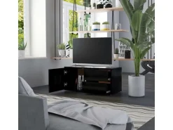 vidaXL TV-Schrank Schwarz 80x34x36 cm Holzwerkstoff* Wohnwände|TV-Wände