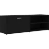 vidaXL TV-Schrank Schwarz 120x34x37 cm Holzwerkstoff Modell 1