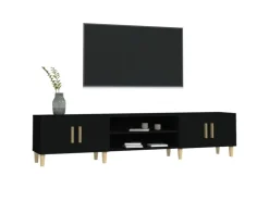 vidaXL TV-Schrank Schwarz 180x31,5x40 cm Holzwerkstoff Modell 1* TV-Wände