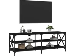 vidaXL TV-Schrank Schwarz 140x40x50 cm Holzwerkstoff