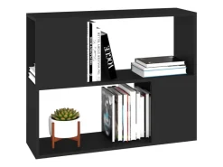 vidaXL TV-Schrank Schwarz 80x24x63 cm Holzwerkstoff* TV-Wände|Wohnwände