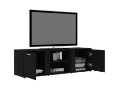 vidaXL TV-Schrank Schwarz 120x34x37 cm Holzwerkstoff* TV-Wände