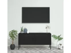 vidaXL TV-Schrank Schwarz 105x35x50 cm Stahl Modell 1