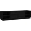 vidaXL TV-Schrank Schwarz 156x40x40 cm Massivholz Kiefür* TV-Wände