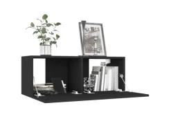 vidaXL TV-Schrank Schwarz 80x30x30 cm Holzwerkstoff* Schränke|TV-Wände