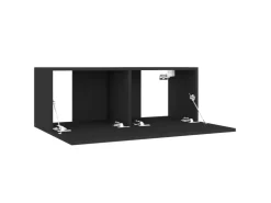 vidaXL TV-Schrank Schwarz 80x30x30 cm Holzwerkstoff* Schränke|TV-Wände