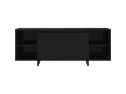 vidaXL TV-Schrank Schwarz 130x35x50 cm Holzwerkstoff