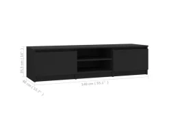 vidaXL TV-Schrank Schwarz 140x40x35,5 cm Holzwerkstoff* Schränke