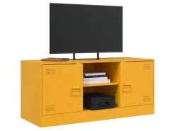 vidaXL TV-Schrank Senfgelb 99x39x44 cm Stahl Modell 3