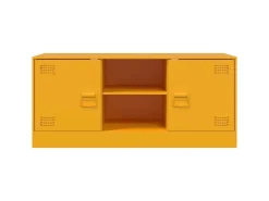 vidaXL TV-Schrank Senfgelb 99x39x44 cm Stahl Modell 3