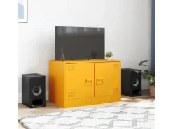 vidaXL TV-Schrank Senfgelb 67x39x44 cm Stahl Modell 2* Wohnwände|TV-Wände