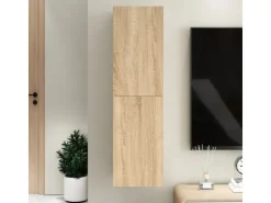 vidaXL TV-Schrank Sonoma-Eiche 30,5x30x110 cm Holzwerkstoff* TV-Wände