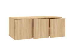 vidaXL TV-Schrank Sonoma-Eiche 80x34x30 cm Holzwerkstoff* Wohnwände|TV-Wände