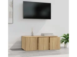 vidaXL TV-Schrank Sonoma-Eiche 80x34x30 cm Holzwerkstoff* Wohnwände|TV-Wände