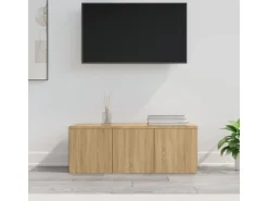 vidaXL TV-Schrank Sonoma-Eiche 80x34x30 cm Holzwerkstoff* Wohnwände|TV-Wände