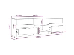 vidaXL TV-Schrank Sonoma-Eiche 150x33,5x45 cm Holzwerkstoff
