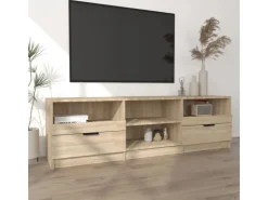 vidaXL TV-Schrank Sonoma-Eiche 150x33,5x45 cm Holzwerkstoff