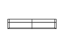 vidaXL TV-Schrank Transparent 200x40x40,5 cm Hartglas* Wohnwände|TV-Wände