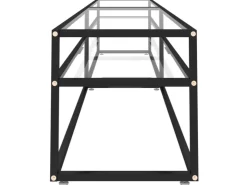 vidaXL TV-Schrank Transparent 220x40x40,5 cm Hartglas