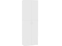 vidaXL TV-Schrank Weiß 60x32x190 cm Holzwerkstoff