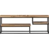 vidaXL TV-Schrank 110x30x39 cm Massivholz Teak