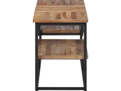 vidaXL TV-Schrank 110x30x39 cm Massivholz Teak