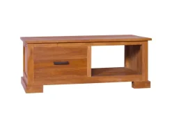 vidaXL TV-Schrank 90x50x37 cm Massivholz Teak