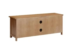 vidaXL TV-Schrank 110x35x44 cm Massivholz Eiche