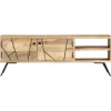 vidaXL TV-Schrank 110x30x40 cm Mango Massivholz* Vasen|Wohnwände