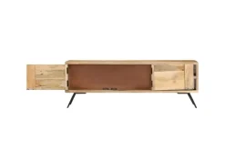 vidaXL TV-Schrank 110x30x40 cm Mango Massivholz* Vasen|Wohnwände