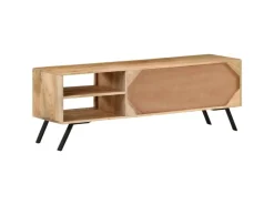 vidaXL TV-Schrank 110x30x40 cm Mango Massivholz* Vasen|Wohnwände
