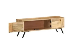 vidaXL TV-Schrank 110x30x40 cm Mango Massivholz* Vasen|Wohnwände