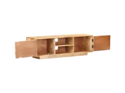 vidaXL TV-Schrank 116x30x35 cm Mango Massivholz