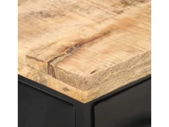 vidaXL TV-Schrank 90x30x41 cm Raues Mangoholz