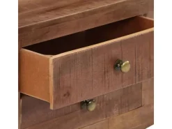 vidaXL TV-Schrank 110x30x40 cm Raues Mangoholz Modell 1* Wohnwände