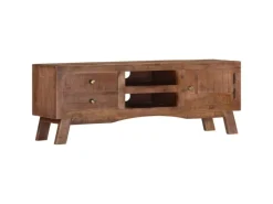 vidaXL TV-Schrank 110x30x40 cm Raues Mangoholz Modell 1* Wohnwände