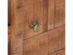 vidaXL TV-Schrank 110x30x40 cm Raues Mangoholz Modell 1* Wohnwände