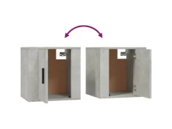 vidaXL TV-Wandschrank Betongrau 40x34,5x40 cm