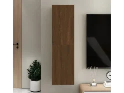 vidaXL TV-Wandschrank Braun Eichen-Optik 30,5x30x110 cm