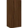 vidaXL TV-Wandschrank Braun Eiche-Optik 40,5x30x90 cm Holzwerkstoff* Wohnwände|TV-Wände