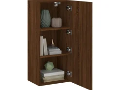 vidaXL TV-Wandschrank Braun Eiche-Optik 40,5x30x90 cm Holzwerkstoff* Wohnwände|TV-Wände