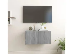 vidaXL TV-Wandschrank Grau Sonoma 60x30x30 cm Holzwerkstoff 1* Wohnwände|TV-Wände