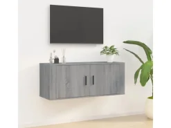 vidaXL TV-Wandschrank Grau Sonoma 100x34,5x40 cm