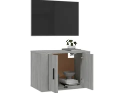 vidaXL TV-Wandschrank Grau Sonoma 57x34,5x40 cm* Schweberegale